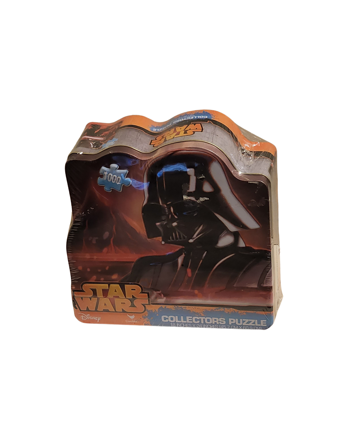 Star Wars Darth Vader 1000 Piece Collectors Puzzle in Shaped Tin – 18&quot; x 24&quot; – Disney Lucasfilm Cardinal – 2015 – New &amp; Sealed