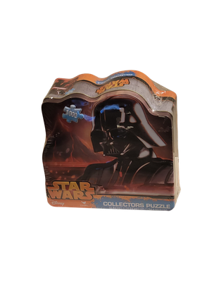 Star Wars Darth Vader 1000 Piece Collectors Puzzle in Shaped Tin – 18&quot; x 24&quot; – Disney Lucasfilm Cardinal – 2015 – New &amp; Sealed