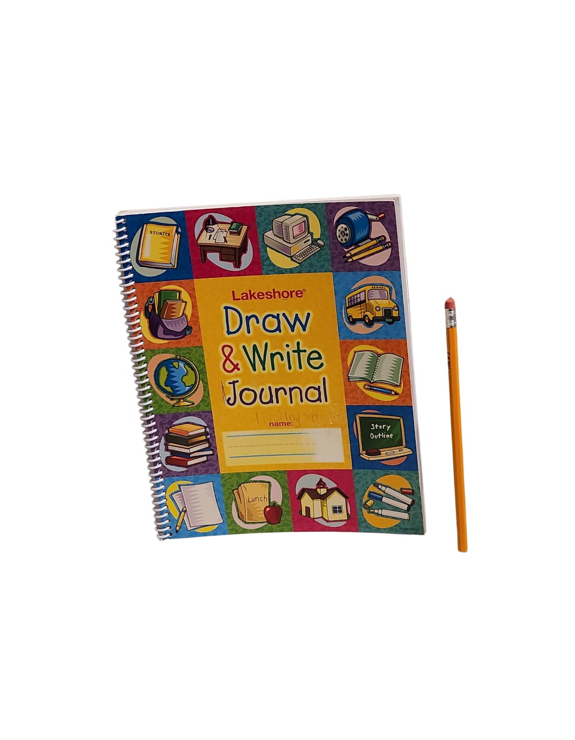 Lakeshore Draw &amp; Write Journal with Pencil – Model RR631 – Ages 6+ (56 Pages)