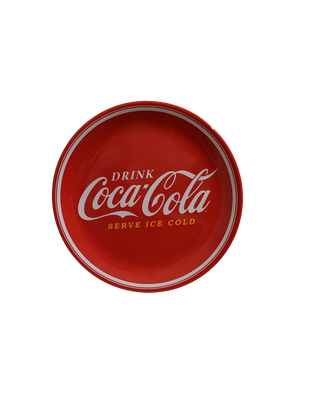 Vintage Coca-Cola Gibson Everyday Melamine Dinner Plate – CC Classic 10.5&quot; Red Retro Diner Style