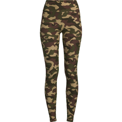Women's Camo Sueded Ankle Leggings, High Rise, Sizes S/M