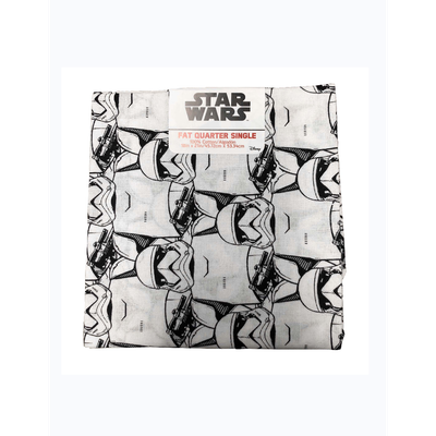 "Eugene Textiles LucasArts Stormtroopers Quilting Fat Quarter, Black &amp; White, 18x21 inches"
