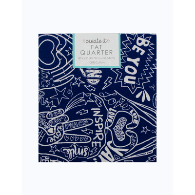 "Create It Navy 100% Cotton Precut Sewing &amp; Craft Fabric, 18x21 inches"
