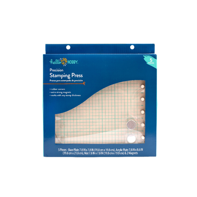 Precision Plastic Stamp Press Tool Stamp & Ink, 5 Pieces "Hello Hobby Precision Plastic Stamp Press Tool Stamp & Ink Set, 5 Pieces"