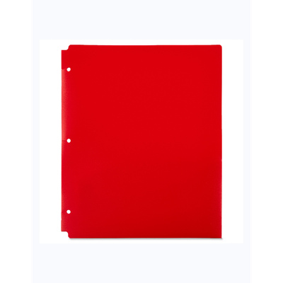 Pen+Gear 2-Pocket Poly Folder, Red "Pen+Gear Red 2-Pocket Poly Folder"