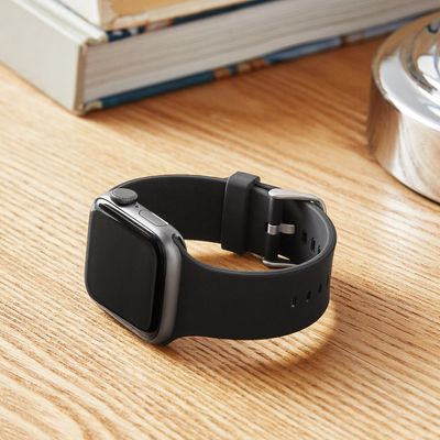  onn. Silicone Band for 38/40/41mm Apple Watch, Black