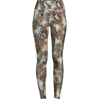 No Boundaries Women's Sueded Ankle Leggings in Snake Print, featuring a high-rise waist, 27.5” inseam, and a slim fit. Made from a soft sueded fabric blend of 90% polyester and 10% spandex with four-way stretch. Size S/M, brand new with tags.