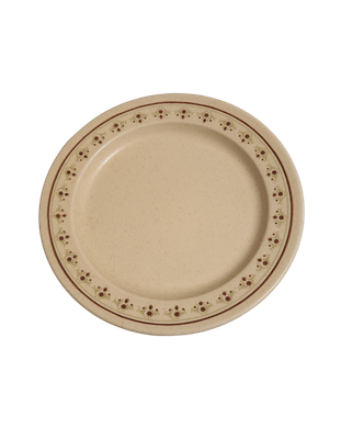 Vintage Anchor Hocking Chantilly Dinner Plate 10.5 – Floral Rim, Ironstone, USA Made