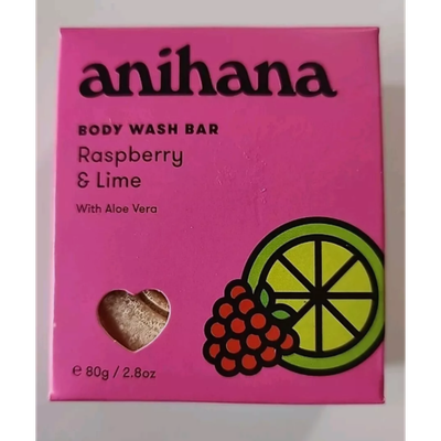 Anihana Raspberry &amp; Lime Body Wash Bar, 2.8oz