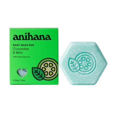 Anihana Cucumber &amp; Mint Body Wash Bar, 2.8oz