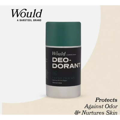 "Barstool Sports Aluminum-Free Deodorant Stick, Fresh Tracks Scent, 2.75 oz"
