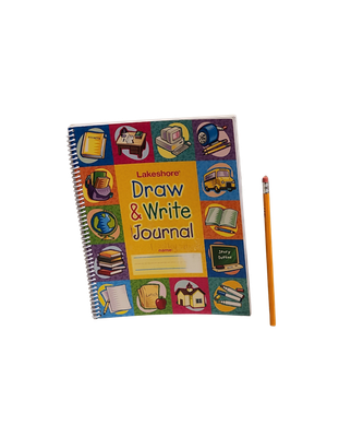 Lakeshore Draw &amp; Write Journal with Pencil – Model RR631 – Ages 6+ (56 Pages)