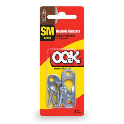 OOK 2 Hole Flat Keyhole Hanger – 2 Pack
