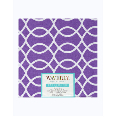 "Waverly Inspirations 18x21 Cotton Loopy Wisteria Fat Quarter, 1 Piece"
