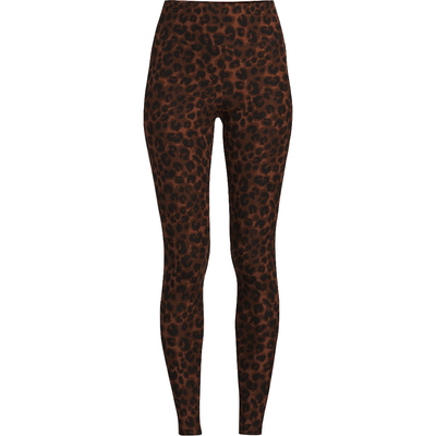 Close-up and full view of No Boundaries Women’s Sueded Ankle Leggings in Cheetah print, size S/M. High-rise, slim fit with pull-on elastic waist, featuring a soft sueded texture.