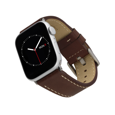  WITHit Brown Premium Leather Band for 38/40/41mm Apple Watch