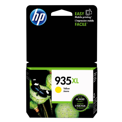 "HP 935XL High Yield Yellow Original Ink Cartridge for HP Printers, ~825 pages"
