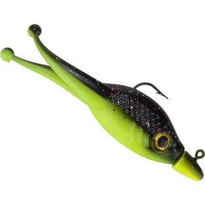 Strike King Mr. Crappie Scizzor Shad Jig in Tuxedo Black Chartreuse