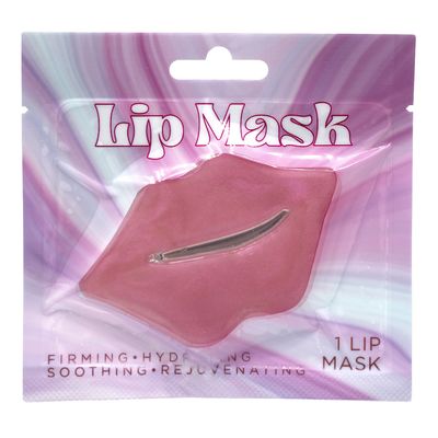 A single pink Taste Beauty lip mask in its packaging, designed for adult use to moisturize and soften lips.