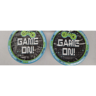 GAME ON controller Birthday Party Plates Video Games (2pk Bundle)