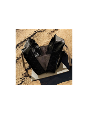 Mary Kay Quilted Consultant Tote Bag w/ Damask Organizer Insert | Black &amp; Cream Travel Carryall