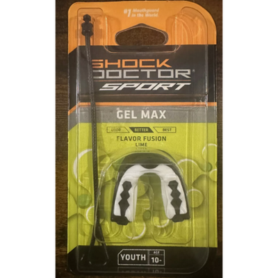  Shock Doctor Gel Max Flavor Fusion Sports Mouth Guard, Youth, Lemon Lime Flavor