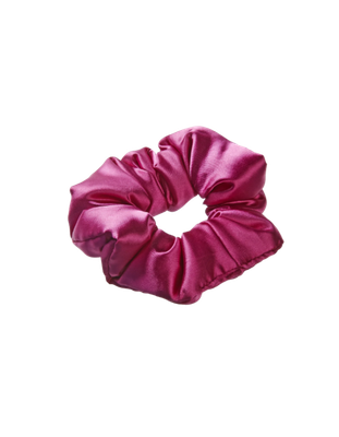 Scünci Pillow Scrunchie – Satin Hair Tie in Cream or Magenta, No Damage, Comfortable Hold