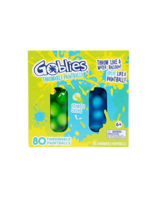 Goblies Throwable Paintball Dual Pack Green/Blue – 80ct