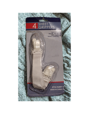 American Linen Sheet Grippers Set of 4 – Bed Sheet Holders, Style #6009