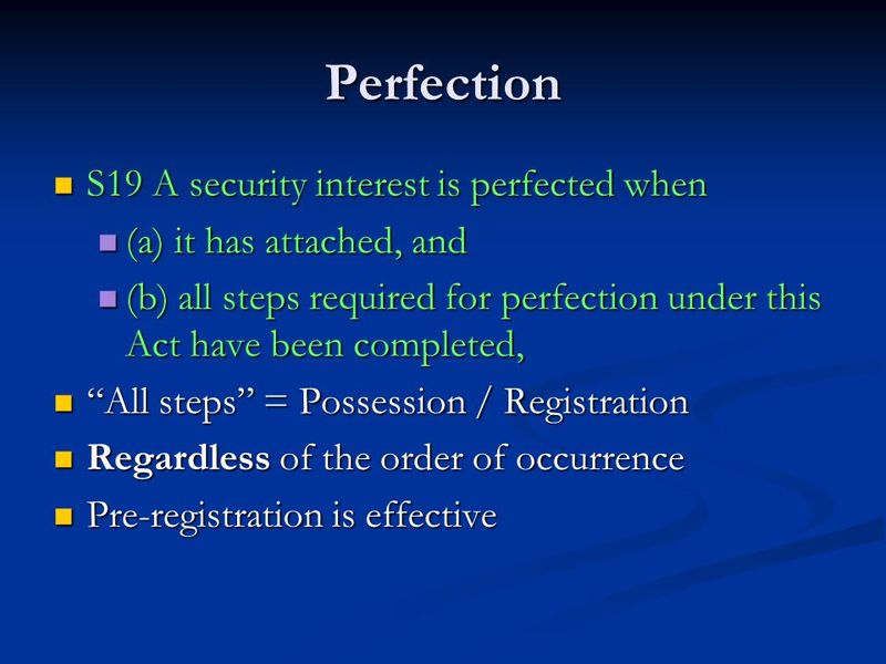 Blueprint to Mastery (PSI) Perfected Security Interest
