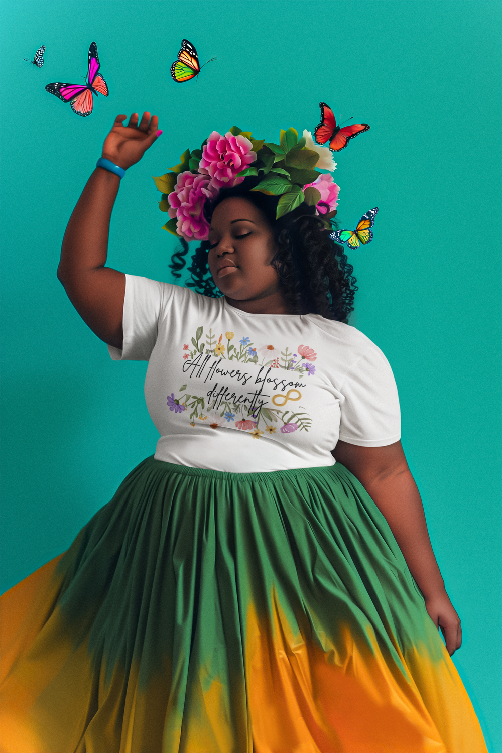All Flowers Blossom Differently T-shirt