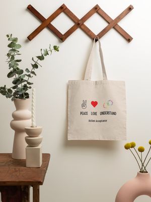 Peace Love Understand Canvas Bag