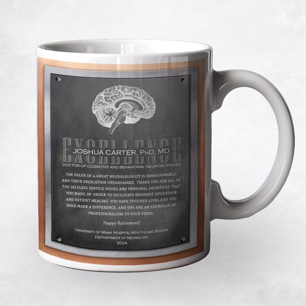 Doctor Of Neurology Brain Anatomy Corporate Ceramic Coffee Mug Gift For Doctor M-2108