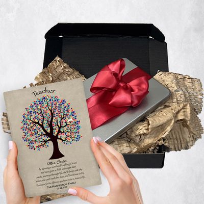 Colorful Decorative Tree Metal Plaque Community Gift Delivery For Teacher Toy-1462