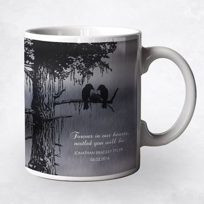 Sequoia Tree Family Ceramic Coffee Mug Gift For Bereaved Parents M-1356