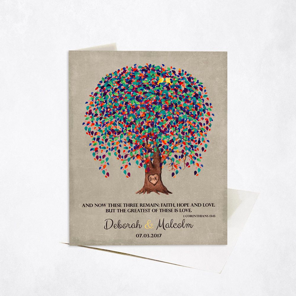 Willow Tree Anniversary Stationery Card For Couples C-1507