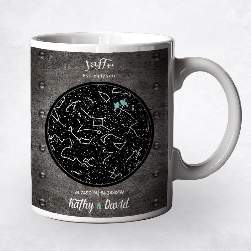 Star Map Anniversary Ceramic Coffee Mug Gift For Couples M-1744