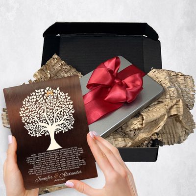 Tree Silhouette Metal Plaque Wedding Gift Delivery For Mother Of The Bride Toy-1409