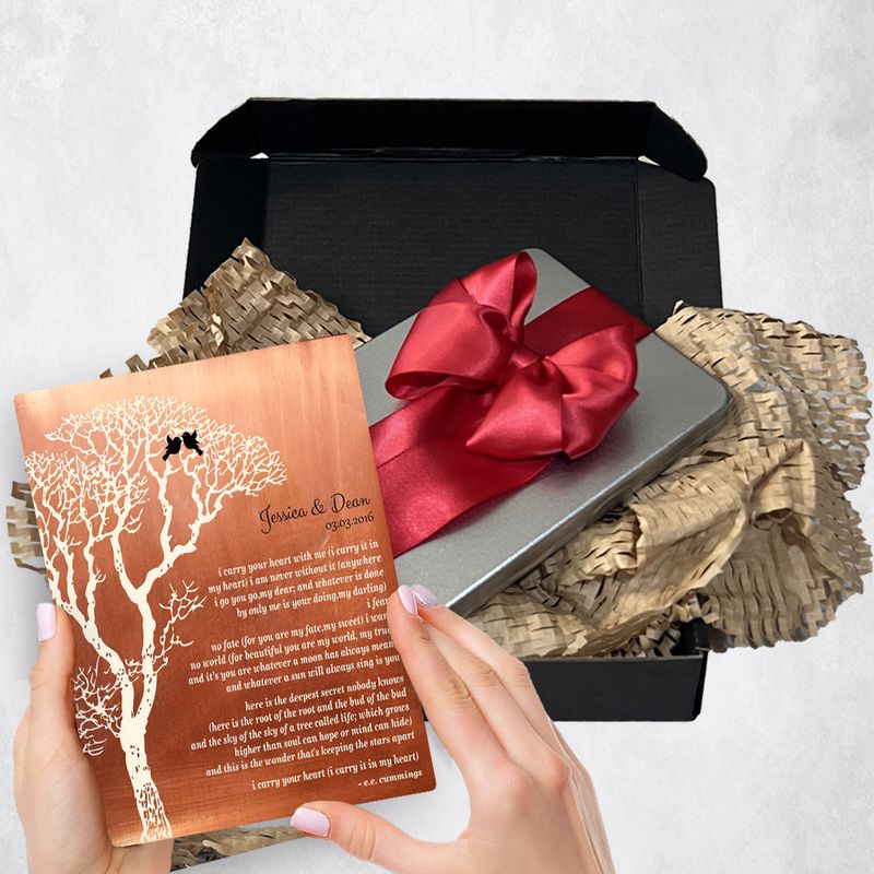 Bare Tree Metal Plaque Anniversary Gift Delivery For Couples Toy-1300