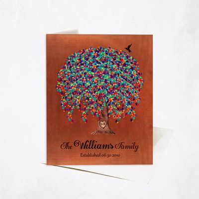 Willow Tree Anniversary Stationery Card For Couples C-1515