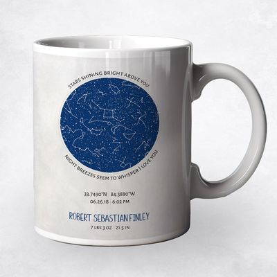 Star Map Family Ceramic Coffee Mug Gift For Boy M-1741