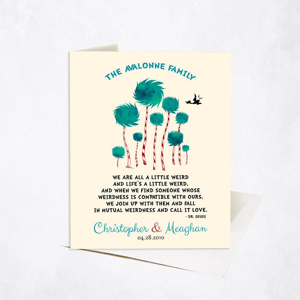 Cypress Tree Anniversary Stationery Card For Couples C-1470