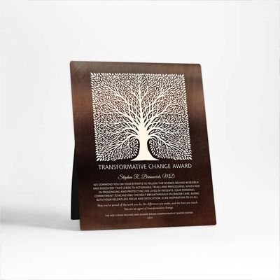 Bronze 5x7 Desktop Plaque Corporate Gift