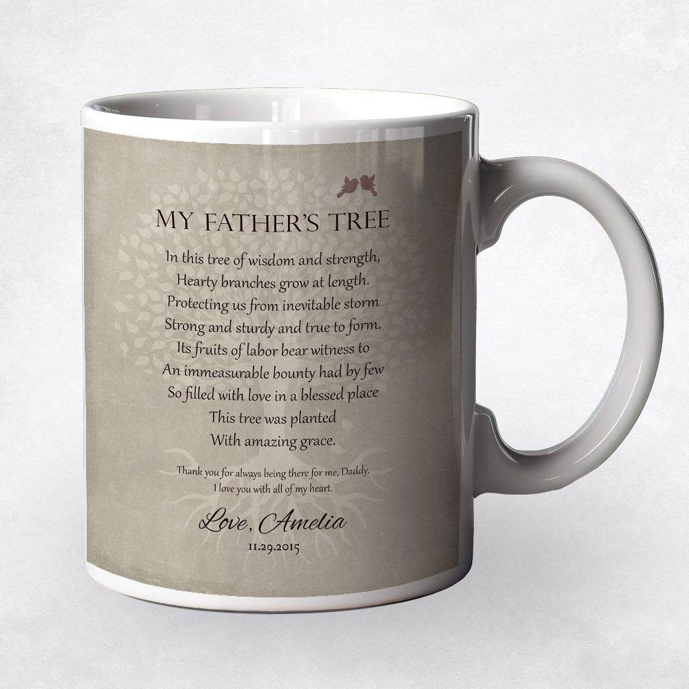 Appreciation Poem For Father Family Ceramic Coffee Mug Gift For Dad M-1141