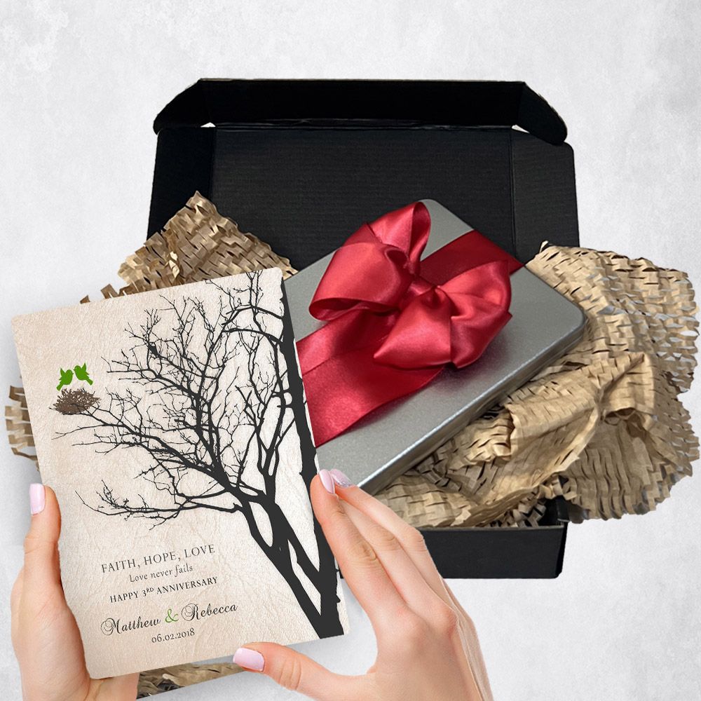 Branchy Tree Metal Plaque Anniversary Gift Delivery For Couples Toy-1545