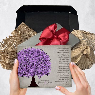 Violet Tree Metal Plaque Wedding Gift Delivery For Mother Of The Bride Toy-1500