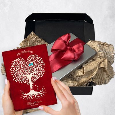 Heart Shape Tree Metal Plaque Anniversary Gift Delivery For Couples Toy-1811