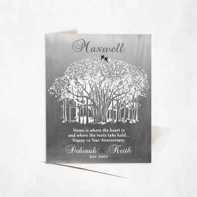 Banyan Tree Anniversary Stationery Card For Couples C-1809