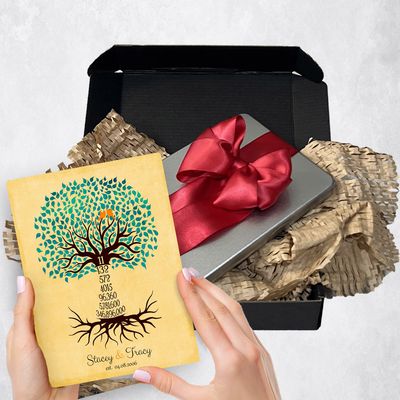 Countdown Tree 11 Year Metal Plaque Anniversary Gift Delivery For Couples Toy-1441