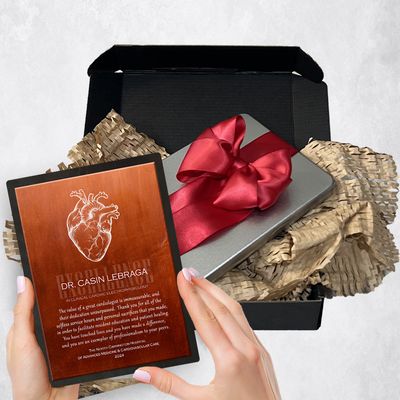 Heart Organ Anatomy Cardiologist Doctor Metal Plaque Corporate Gift Delivery For Doctor Toy-2102